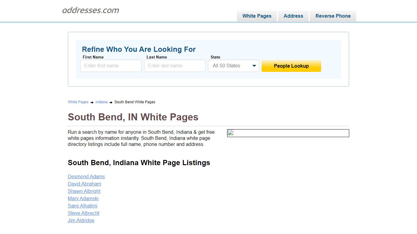 White Pages - Find People In | Addresses